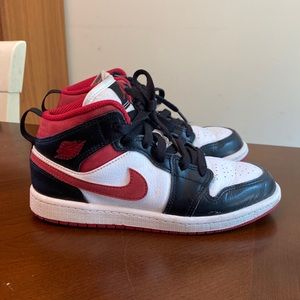 Jordan Kids Preschool Air Jordan 1 Mid Basketball Shoes